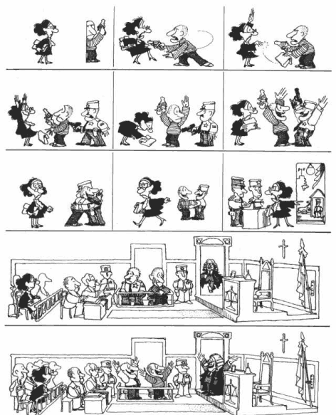 O cartunista Quino, pai da Mafalda, explica a corrupção e o compadrio.